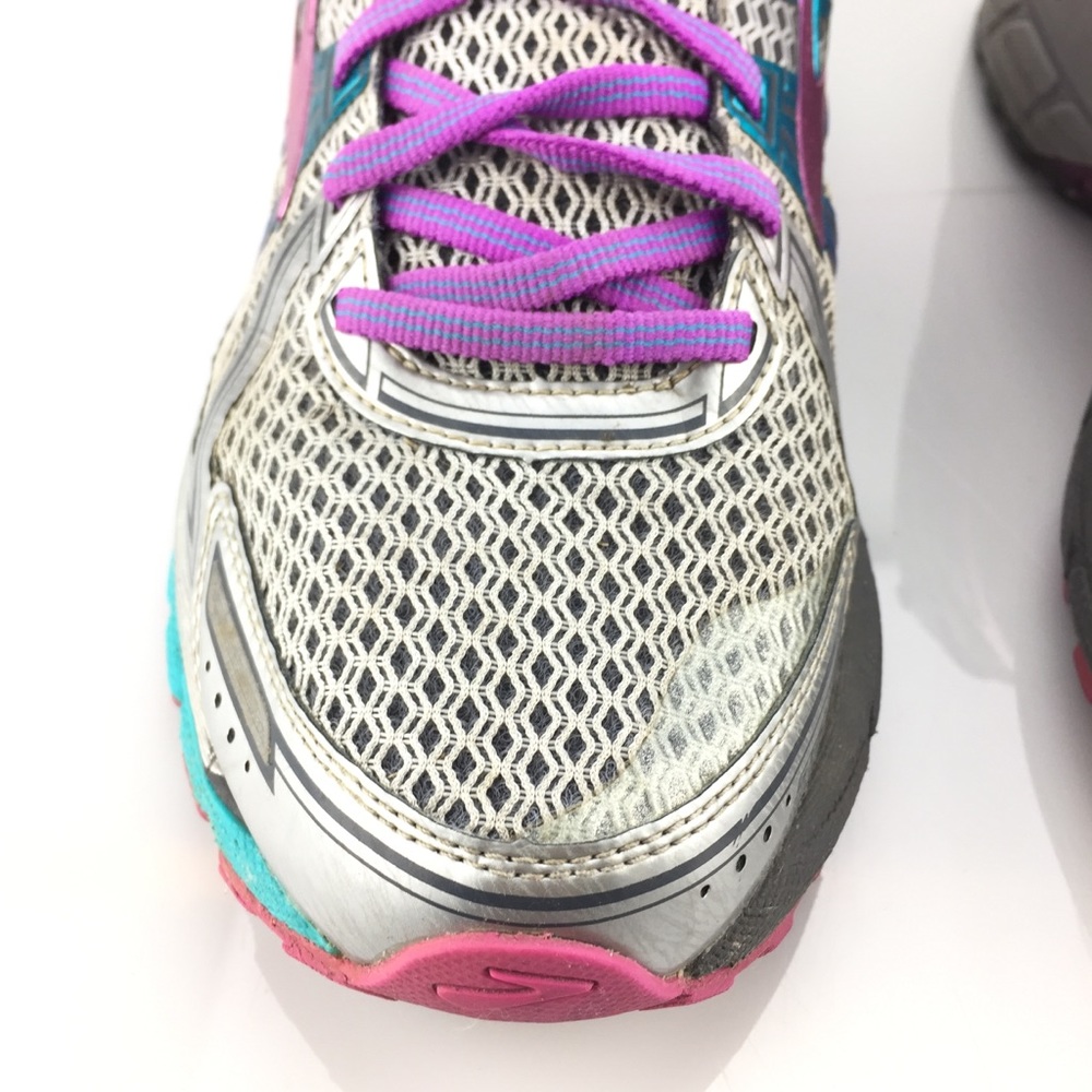 Brooks Womens GTS 17 Silver Pink Purple Size 10.5 - Picture 7 of 10